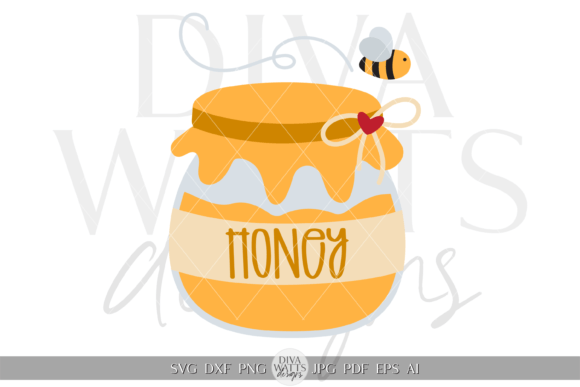 Download Honey Jar Illustration SVG - Svg Collection