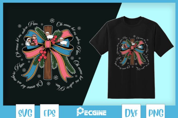 Download Nativity Scene Christmas Cross SVG - Svg Collection