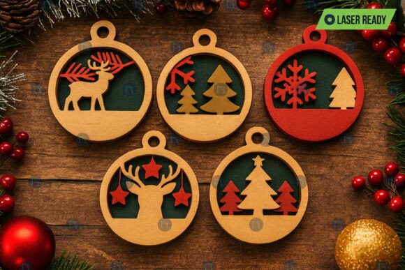 Download Christmas Decor Laser Cut SVG Bundle - Svg Collection