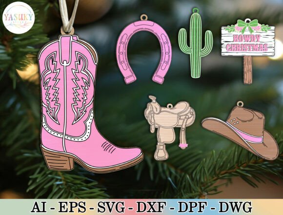 Download Western Christmas Ornament SVG Bundle - Svg Collection