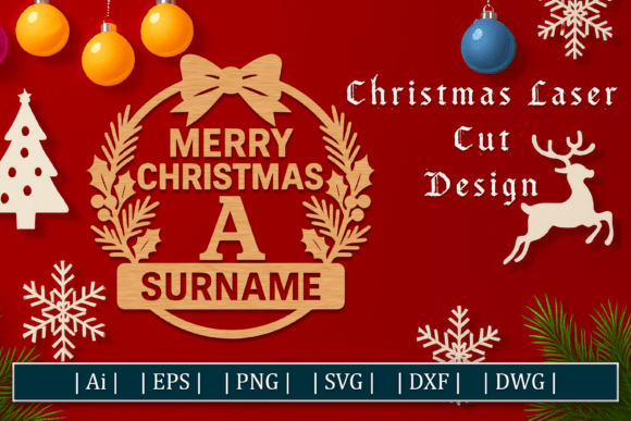 Download Christmas Monogram Name Sign SVG - Svg Collection