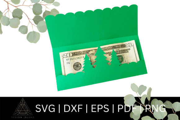 Download Christmas Tree Money Holder Card SVG - Svg Collection