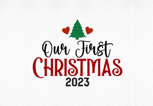 Download Our First Christmas 2023 Svg, Newly Wed - Svg Collection