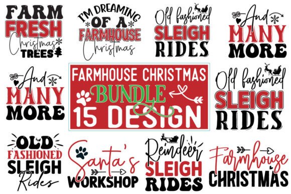 Download Farmhouse  Christmas SVG Design Bundle - Svg Collection