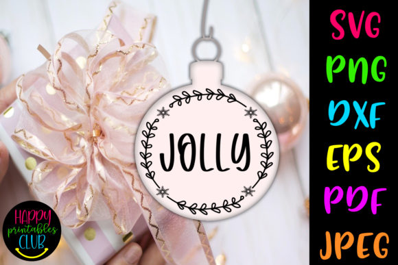 Download Christmas Round Ornaments SVG- Jolly - Svg Collection