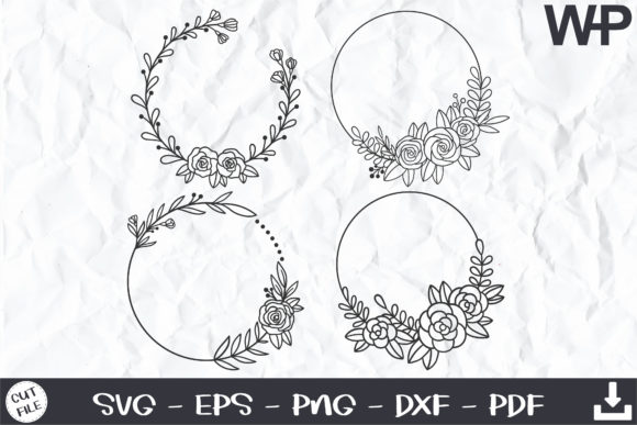 Download Floral Wreath SVG, Roses, Floral Frame - Svg Collection