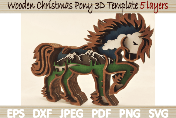 Download Wooden Pony Christmas Ornament SVG - Svg Collection