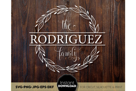 Download Family Monogram Sign SVG Split Last Name - Svg Collection