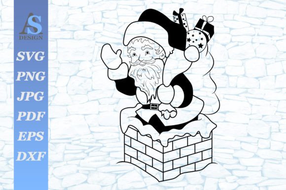 Download Santa Claus, Christmas Scene SVG - Svg Collection