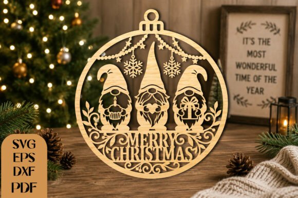 Download Christmas Gnome Laser Cut SVG - Svg Collection