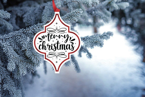 Download Merry Christmas Arabesque Tile Ornament - Christmas arabesque tile Collection