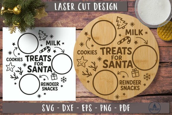Download Treats for Santa Svg Santa Plate Svg - Svg Collection