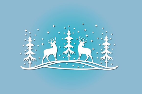 Download Magical Christmas Scene Svg Desigen - Svg Collection