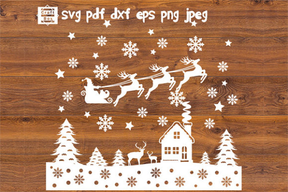 Download Winter Scene Svg, Christmas Scene Svg - Svg Collection
