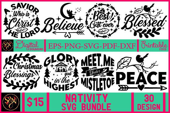 Download Nativity SVG Bundle, Christmas Scene Svg - Svg Collection