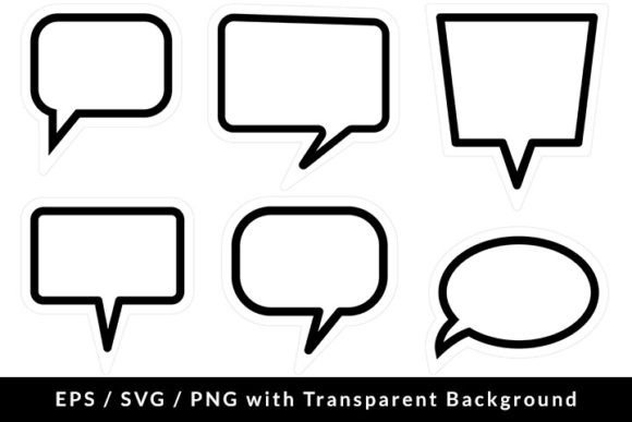 Download Speech Bubble Set SVG EPS PNG - Svg Collection