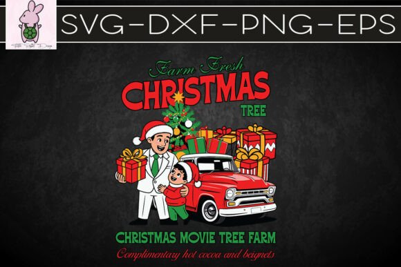 Download Vintage Christmas Tree Farm Festive SVG - Svg Collection