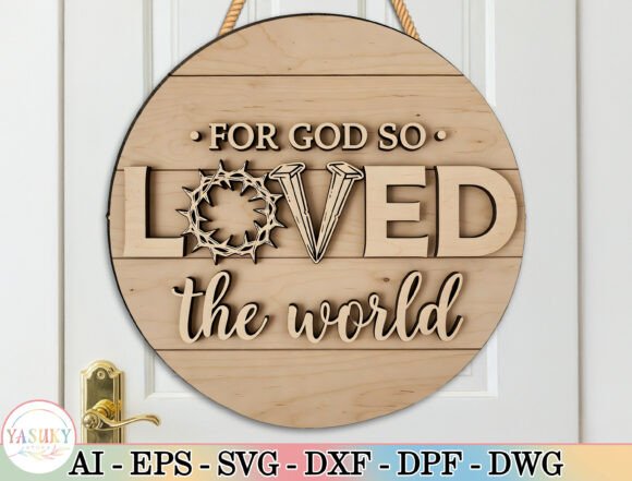 Download Christian Door Sign Laser Cut File SVG - Svg Collection