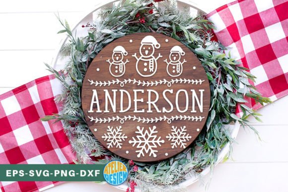 Download Christmas Family Monogram Sign SVG - Svg Collection