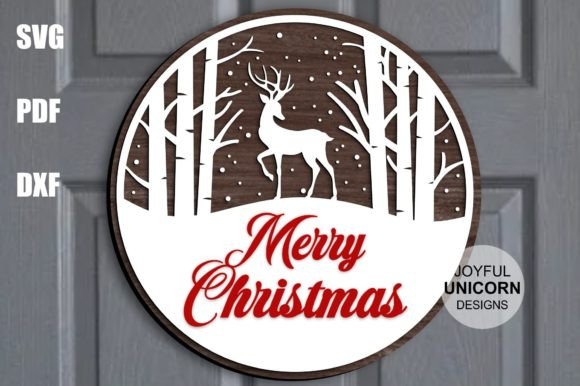 Download Merry Christmas Door Hanger SVG - Svg Collection