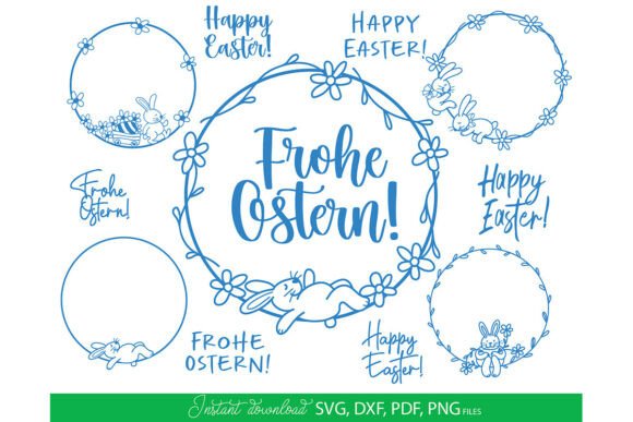 Download Easter Floral Bunny Wreath SVG PNG - Svg Collection