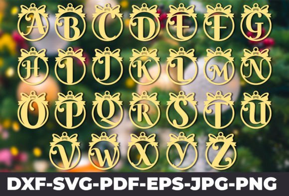 Download A-Z Christmas Balls Svg Laser Cut - Svg Collection