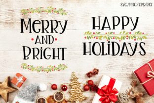 Download Happy Holidays - Set of 2 Christmas SVGs - Svg Collection
