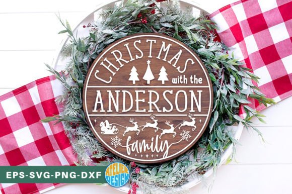 Download Christmas Family Monogram Sign SVG - Svg Collection