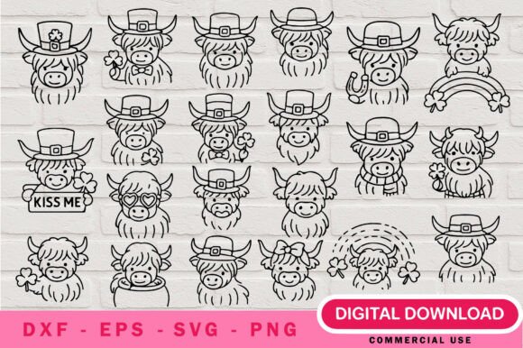 Download Highland Cow St Patrick SVG Bundle - Svg Collection