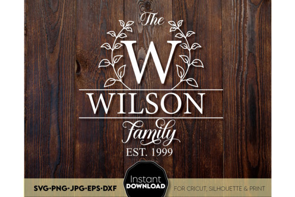 Download Family Monogram Sign SVG Split Last Name - Svg Collection
