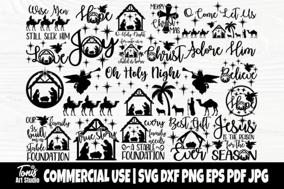 Download Nativity SVG Bundle, Christmas Scene Svg - Svg Collection