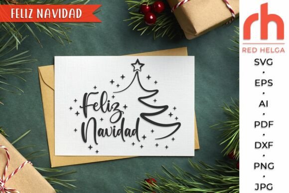 Download Feliz Navidad SVG, Spanish Christmas DXF - Svg Collection