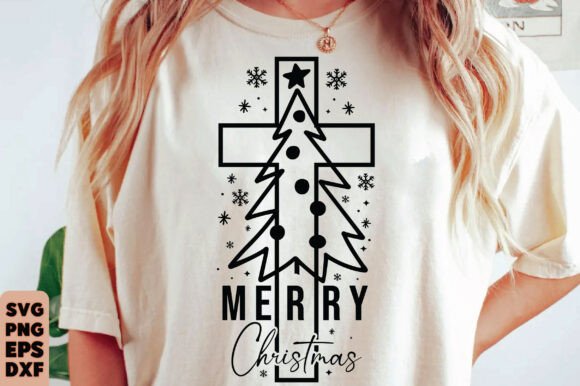 Download Merry Christmas SVG, Christmas Cross PNG - Svg Collection