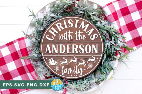 Download Christmas Family Monogram Sign SVG - Svg Collection