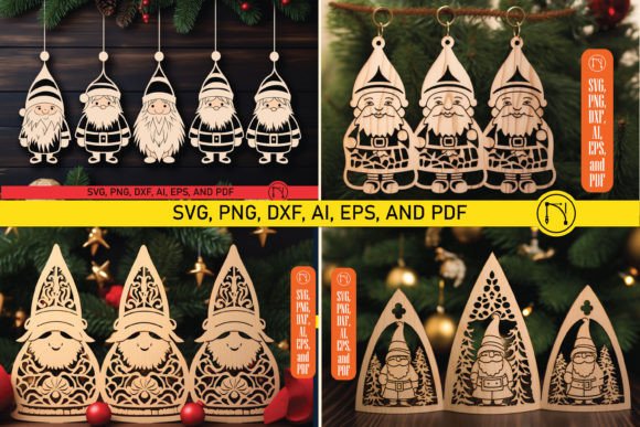 Download Laser Cut Christmas Gnome SVG Bundle - Svg Collection