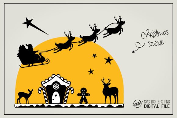 Download Christmas Scene SVG File - Svg Collection
