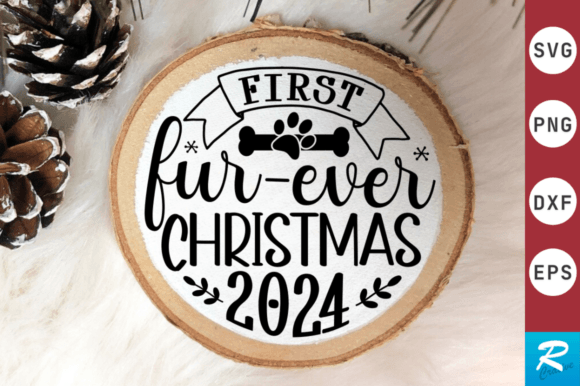 Download First Fur-ever Christmas 2024 SVG Design - Svg Collection