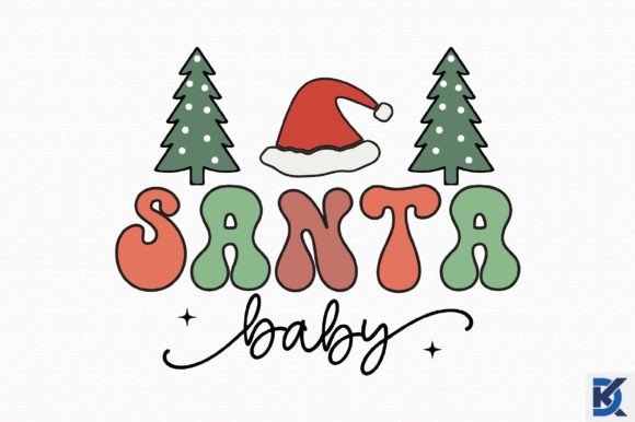 Download Retro Santa Baby SVG - Svg Collection