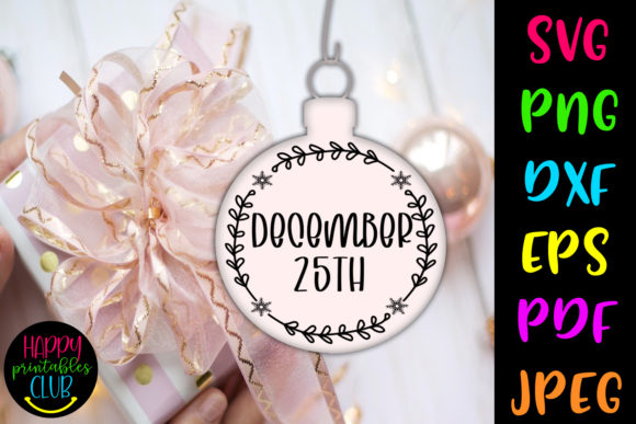 Download Christmas Round Ornaments SVG 25th Dec - Svg Collection