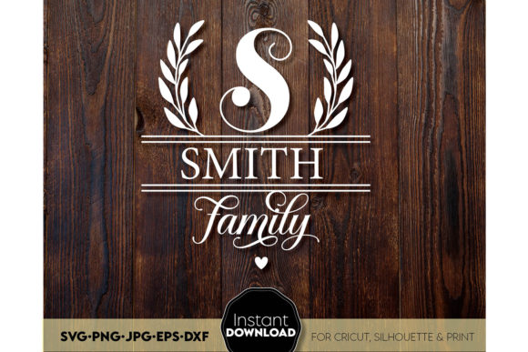 Download Family Monogram Sign SVG Split Last Name - Svg Collection