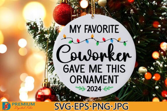 Download Coworker Christmas Gift SVG, Ornament - Svg Collection