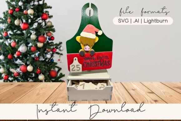 Download Highland Cow Christmas Countdown SVG Set - Svg Collection