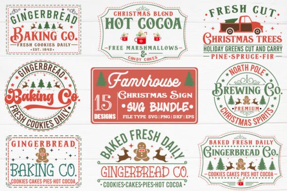 Download Farmhouse Christmas Sign Svg Bundle - Svg Collection