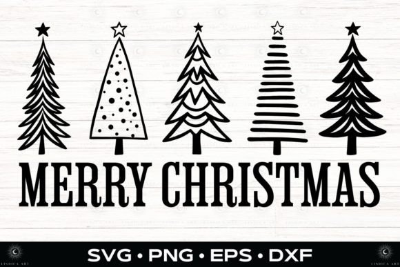 Download Merry Christmas Trees SVG - ClipArt PNG - Svg Collection