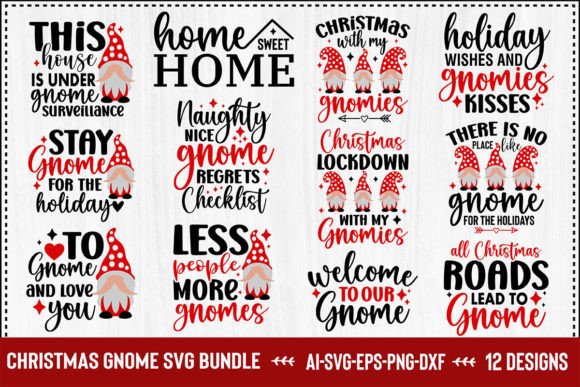 Download Christmas Gnome SVG Bundle - Svg Collection