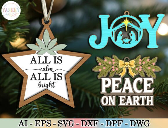 Download Nativity Christmas Ornament SVG Bundle - Svg Collection