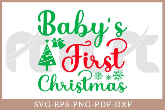 Download Baby's First Christmas Gift SVG Shirt - Svg Collection