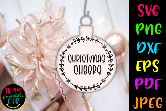 Download Christmas Round Ornaments SVG- Cheers - Svg Collection