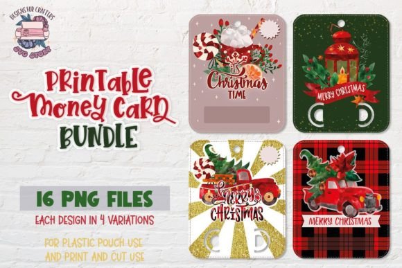 Download Christmas Money Card SVG Bundle of 4 - Svg Collection