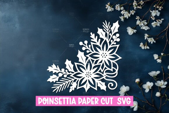Download Paper Cut Poinsettia Flower SVG - Svg Collection